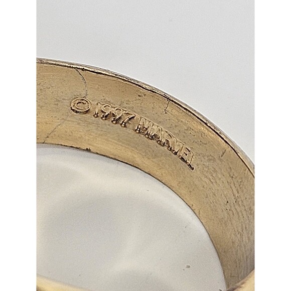 Birth of The Amazing Spider-Man by Stan Lee  Gold Tone Ring 1997 Marvel Size 7.5 - Picture 5 of 9
